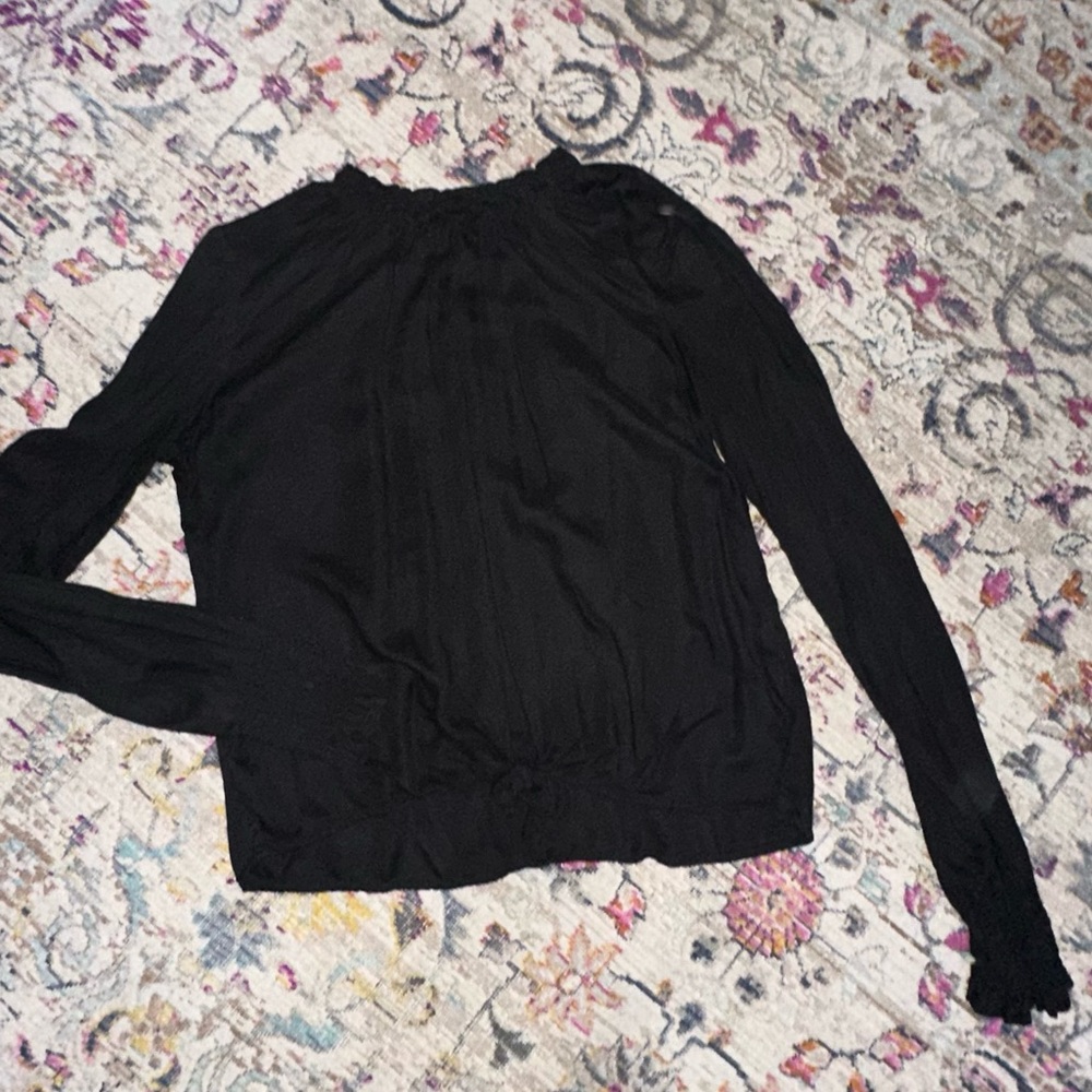 Cloth & stone mock neck tie bottom top